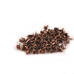 4.5x8mm 50 pçs/lote artesanato de metal do vintage mini cubo tranças embelezações diy scrapbooking prendedor tranças decoração papel c2402 - Image 2