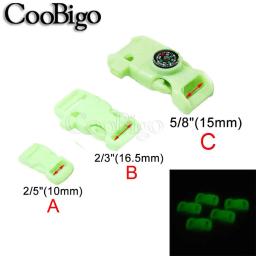 3/8 ''paracord clipe pára-quedas 550 corda brilho no escuro paracord pulseira fivela clipe ao ar livre mochila webbing acessórios diy - Image 2