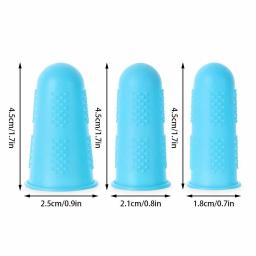 5 pçs silicone dedo protetor diy costura quilter dedo ponta artesanato dedal antiderrapante protetor de dedo costura costura accessori - Image 6