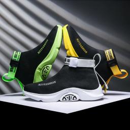 Homens tênis de alta qualidade meias sapatos respirável casual deslizamento na cesta homme plataforma tênis masculino footwears zapatillas - Image 3
