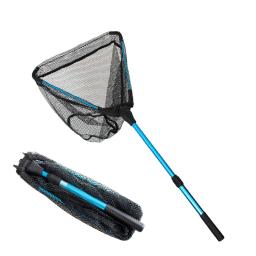 Novo 90cm telescópica rede de pesca com mosca isca de pesca jangada pesca mergulho net portátil dobrável triângulo silicone dip net aids de pesca - Image 6