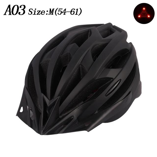 Capacete de Bicicleta Recarregável com Luz LED Integrada para Ciclismo Seguro em Montanha e Estrada