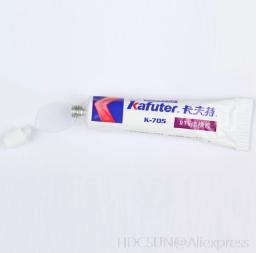 Frete grátis 45g adesivo industrial de silicone, cola transparente branca de borracha e plástico 704b rtv - Image 3