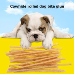 Lanches para molares, palitos de mastigar para cães, rolo de couro de vaca, remoção de dentes de balanças e placa, brinquedos de segurança para animais de estimação, 20 peças - Image 4