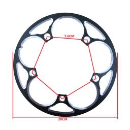 Chainring Proteção Capa para Bicicleta Dobrável Placa Única Engrenagem Cadeia Roda Guarda Bicicletas Parte 130 BCD 42 44 46 48 50 Dentes - Image 3