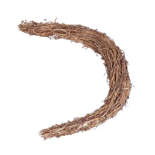 Decoração de Primavera: Grinalda em Rattan Natural para Acessórios DIY de Páscoa e Festas Pendentes na Parede