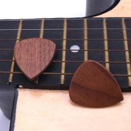 Palheta para guitarra, 2 peças, palheta de madeira para ukulele acústico, bocote, acessórios para guitarra - Image 2