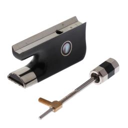 Completa 4/4 tamanho de fibra carbono violoncelo arco ebony sapo & parafuso para cello peças acessórios instrumentos cordas - Image 2