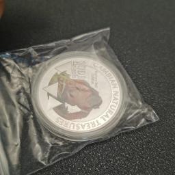Muito bonito gâmbia natural tesouros animais selvagens moeda de prata macaco flycatcher pássaro áfrica commemoarative moedas presentes - Image 6