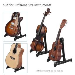 Suporte de guitarra abs leve suporte de guitarra chão retrátil dobrável suporte prateleira para ukelele violino baixo - Image 3
