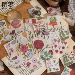 Adesivos para decoração e álbum, adesivos de papelaria floral com 46 flor, para planejador de scrapbooking, diário, escola, escritório, utensílios de escritório - Image 3