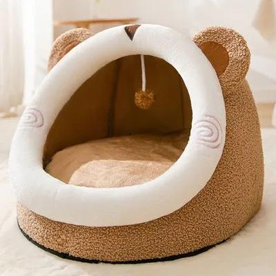 Cama aquecida confortável para cães e gatos pequenos e médios, ideal para o inverno