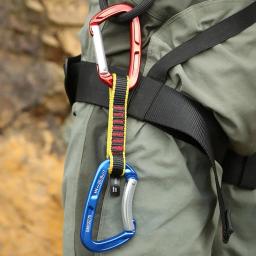 Escalada profissional escalada quickdraw sling extensores de bloqueio segurança endireitar bent mosquetão mountaineer ao ar livre proteger - Image 4