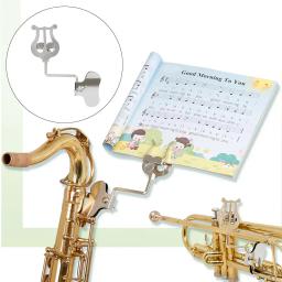 Trombone trombone folha clipe de música de aço inoxidável trompetista lira folha musicclamp-no suporte - Image 3