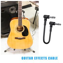 Cabo de pedal para guitarra, amplificador de guitarra elétrica 6.35 com 15cm para efeito de baixo, acessórios para instrumentos musicais - Image 4