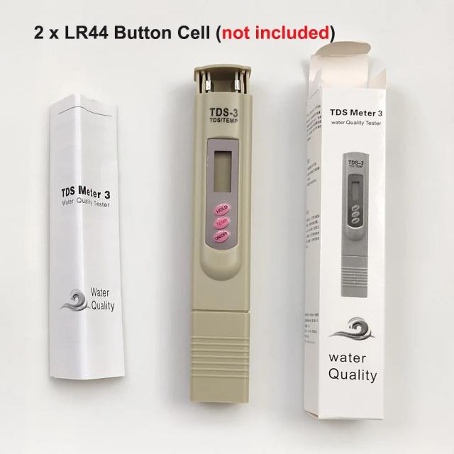 Caneta Portátil Digital PH Tester para Aquários: Medidor de Dureza da Água de 1 a 999990 PPM para Tanques de Peixes