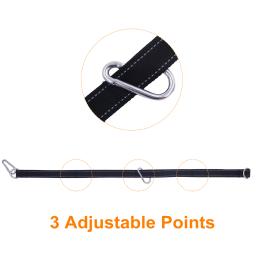 Mergulho Cinto de Levantamento De Peso da aptidão com Cadeia Heavy Duty Cinta Larga Neoprend Grosso Acolchoado para Puxar Ups Agachamento Exercícios de Musculação - Image 4