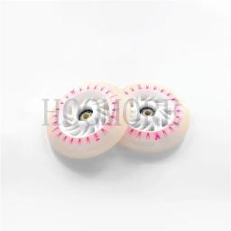 Roda de velocidade de flash led flash brilhante patins de velocidade em linha núcleo magnético 90mm 100mm 110mm roxo azul verde branco colorido 8 peças - Image 4
