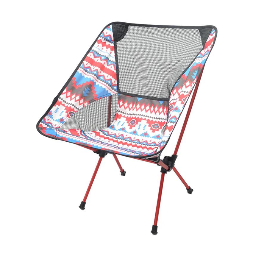 Cadeiras dobráveis portáteis com saco de transporte, cadeiras de acampamento ultraleves, pesados, capacidade 90kg, ao ar livre, praia - Image 1