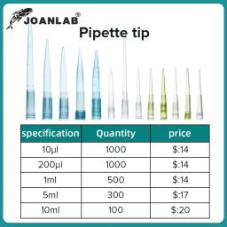 Joanlab pipetas de laboratório, equipamentos de laboratório descartáveis, ponta de pipeta de plástico 10ul 200ul 1ml 5ml 10ml - Image 3
