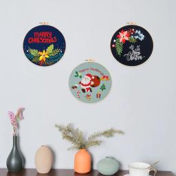 Feliz natal bordado kit para iniciante kits de ponto cruz série diy criativo presente thread needlework conjuntos costura artesanato decoração - Image 6