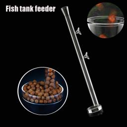 Tubo de alimentação de camarão de vidro transparente para aquário, suporte de tubo alimentador de alimentos com ventosas, suprimentos de tubo alimentador de vidro para tanque de peixes de camarão - Image 2