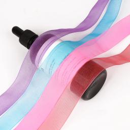 Fita de organza jardas, fita para decoração de festa de casamento, embalagem de presente, fitas de seda de natal, tecido de renda, faça você mesmo, costura artesanal - Image 2