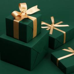 Papel de embrulho de presente, 2 peças, verde escura, vermelho, toque macio, decoração de presente, natal, ano novo, papel de embrulho - Image 2
