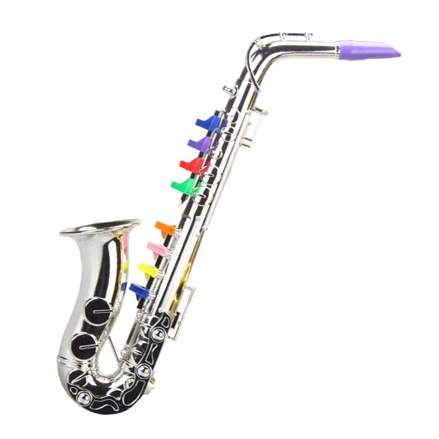 Saxofone Mini de 8 Notas em Metal para Crianças a Partir de 3 Anos - Ideal como Presente para Festas e Eventos 