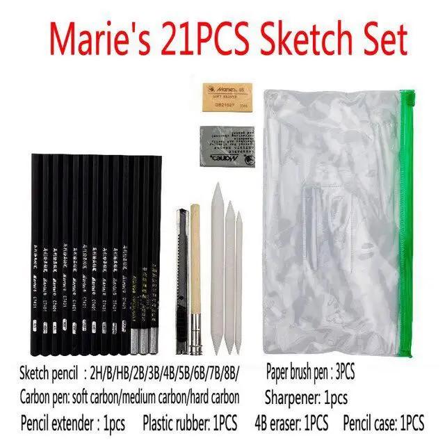 Conjunto completo de canetas para desenho e arte, peça para estudante, 38 tamanhos - Image 1