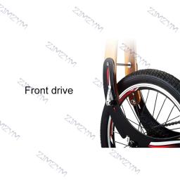 Bicicleta dobrável para atividade ao ar livre, 20 fábricas, bicicleta fitness, scooter, rodas de borracha, exercitador de perna, bicicleta - Image 4