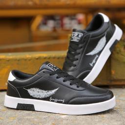 Tênis casual masculino, respirável com pena para área externa, sapatos com estampa de pena, para homens, 2019 - Image 5