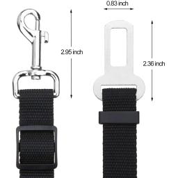 Cinto de carro ajustável para pet, arnês, trela para cães pequenos e médios, clip de viagem, pet fornecimentos, buldogue francês - Image 4
