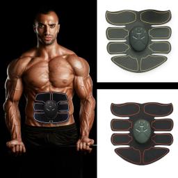 Estimulador muscular exercitador abdominal fitness abs estimulador ems máquina de emagrecimento massageador elétrico abdômen trainer máquina - Image 1
