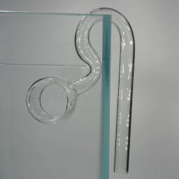 Acessórios do filtro da tubulação do lírio do fluxo de saída da rotação da água do tanque de peixes do aquário 10mm 13mm 17mm vidro transparente pendurar no design - Image 1