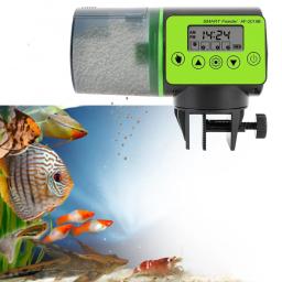 Alimentador automático inteligente dos peixes com lcd indica temporizador aquário alimentador do tanque de peixes dispensador de alimentação automática acessórios do aquário - Image 2