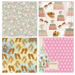 24 folhas de papel de fundo de scrapbooking, dia doce, papel de arte original, fazer cartão, faça você mesmo, scrapbook, artesanato c1028 - Image 3