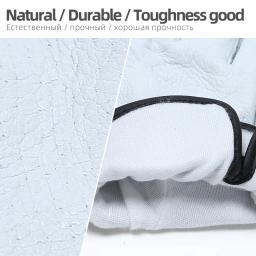 Hendugls luvas de couro para mecânico, conjunto com 5 peças de luva de proteção para trabalho, respirável, reparação de construção industrial - Image 4