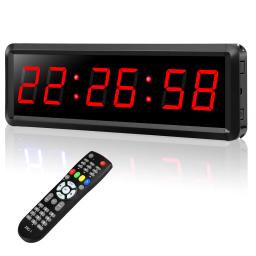 Controle remoto programável LED crossfit temporizador, garagem temporizador, esportes treinamento relógio, ginásio temporizador - Image 1