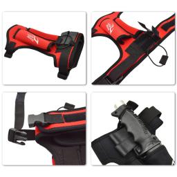 Faixa de neoprene para faca de mergulho, suporte de perna com 2 bolsos, equipamento de mergulho ajustável, gancho e fecho de laço - Image 5