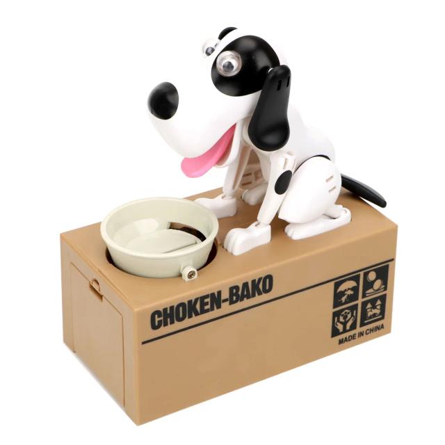 Robotic Dog Piggy Bank - Caixa de Dinheiro Automatizada