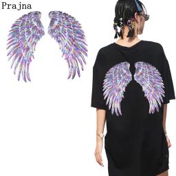 Asa Bordado Lantejoulas Applique, Camisola Tecido Patch Roupas, Moda Sequined Adesivos, T-shirt DIY Decoração, 1 Par - Image 1