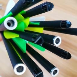 6/9/12/24 pçs 13 16 17 18 20 polegadas setas de carbono tiro com arco wt verde amarelo penas coluna 400 bolas de besta para caça tiro com arco - Image 3