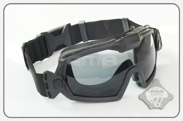 Óculos de proteção dos olhos da proteção dos olhos da segurança do paintball tático da airsoft da versão atualizada do ventilador do regulador de LPG01BK12-2R da fma - Image 1