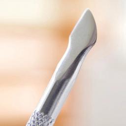 130*8mm duplo lado manicure cutícula empurrador dupla cabeça limpa polonês guarnição take-gel caneta cutícula de aço inoxidável prego empurrar ferramenta 1 pçs - Image 5