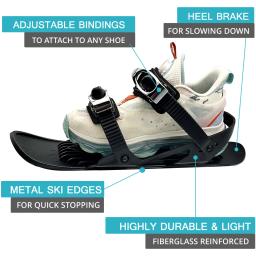 Mini patins portáteis para neve, Snowboard de neve único para todos os tipos de esqui, estilo novo, 2021 - Image 4