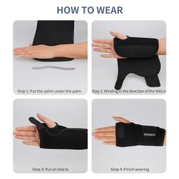 Protetor de pulso para golpes ajustáveis, suporte para proteção das mãos para golpes de esqui, snowboard, patins, protetor de mãos, homens, mulheres e crianças - Image 5