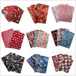 Algodão japonês Impresso Patchwork Tecido Quilting Material Para Bonecas De Costura E Sacos Needlework Acessórios 20x2 5cm/Pcs TJ0361 - Image 2