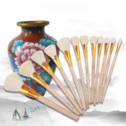 Cerâmica Art Wool Brush Set, Esmalte Cerâmico, Pintura Coloring, Tinta Aquarela, Artesanato Acrílico, Pintura DIY Pen, Art Supplies, 12 Pcs - Image 1