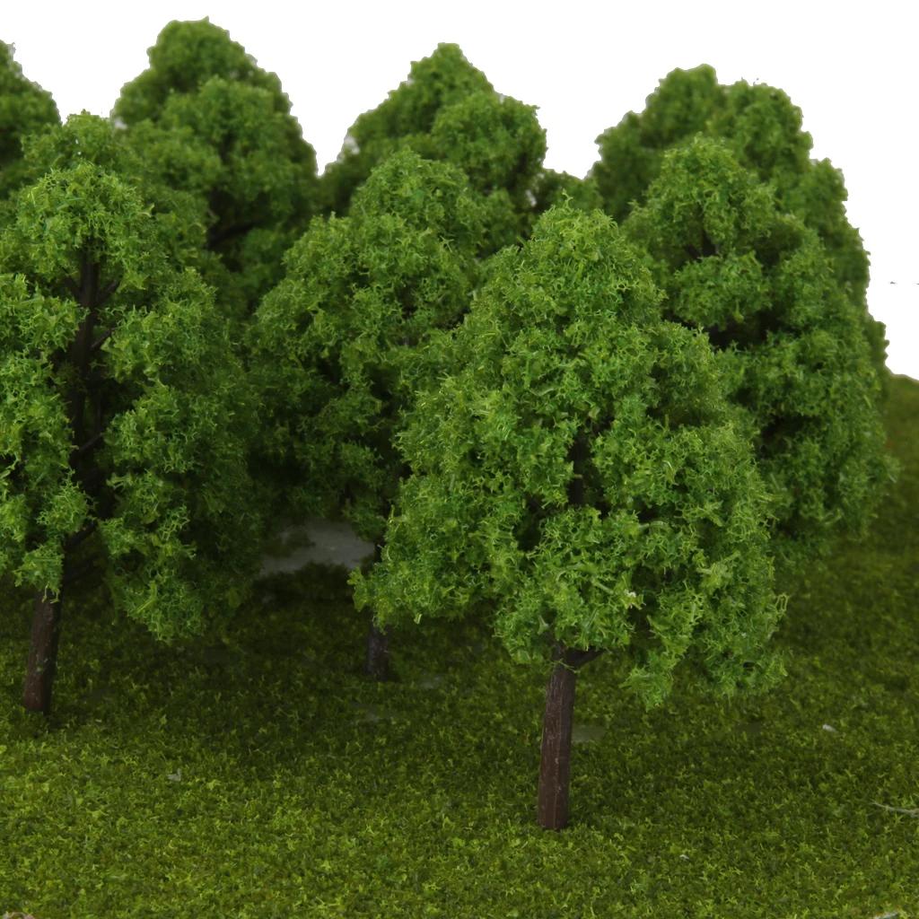Modelo de árvores cipreste para paisagem, ferrovias, parque, jardim, dioramas, 1:150, 25pcs - Image 1